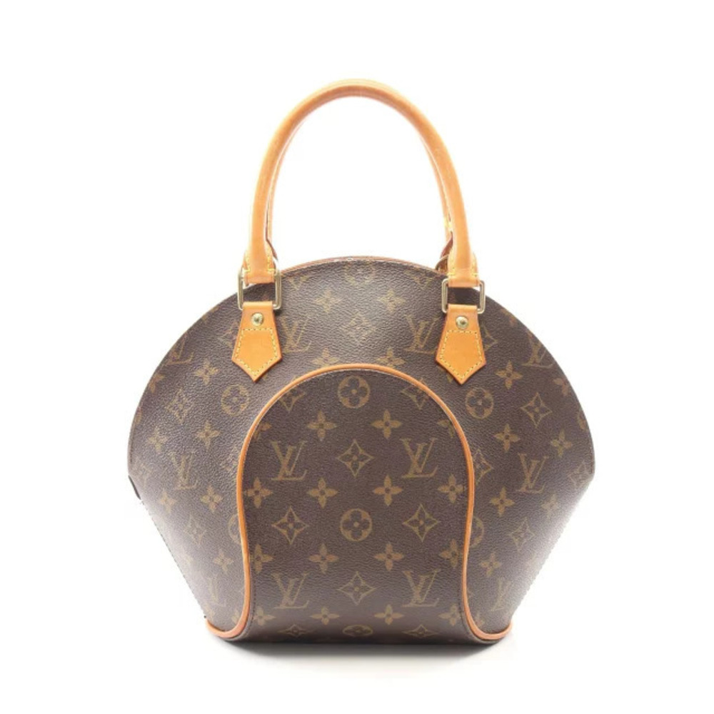 Louis Vuitton Ellipse Handbag Canvas Leather Monogram Brown